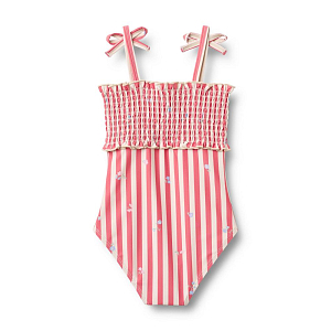 Купальник Wheat "Selma Red Stripe Flowers", цветущие полоски